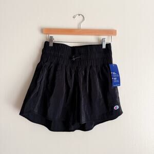 Champion Black High Waisted Woven 2.5" Shorts Medium NWT Casual Sporty